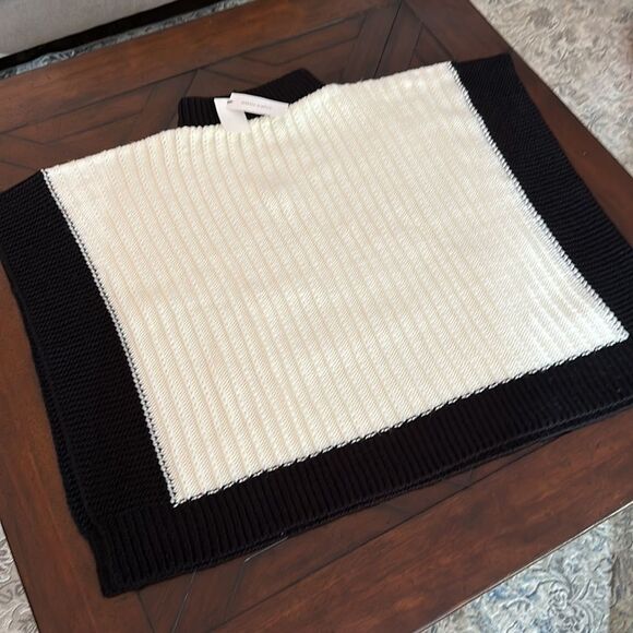 NWT Rebecca Minkoff Colorblock Rib Poncho - Picture 4 of 8